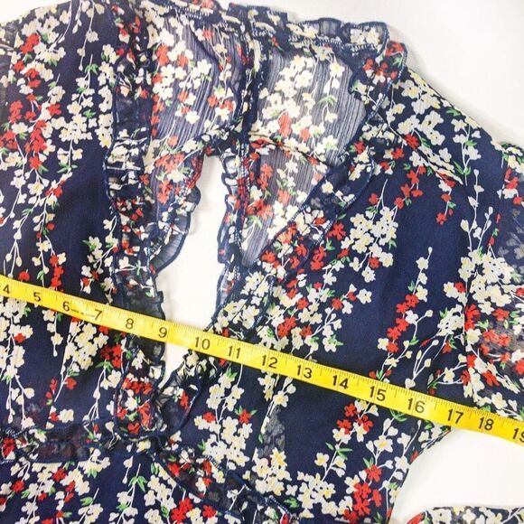 NWOT Ditsy Floral Backless Minidress Sz M - Picture 7 of 10